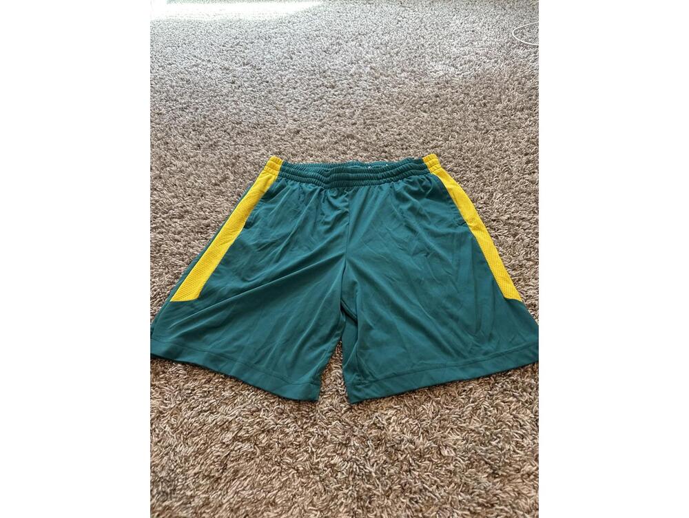 Tek Gear Boys Green Yellow Athletic Shorts XL Husky